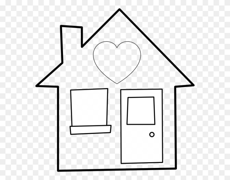 Домик контур