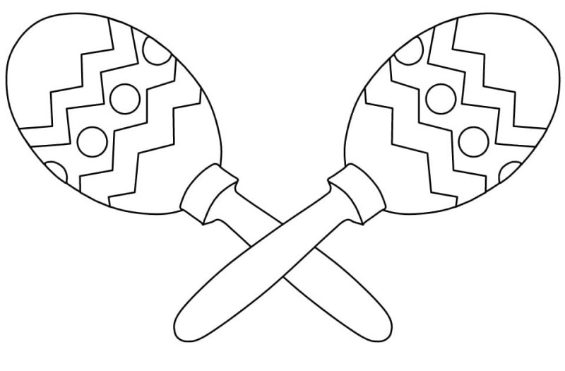 Музыкальные инструменты раскраска