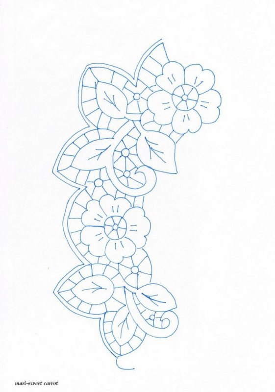 Техника вышивки Ришелье