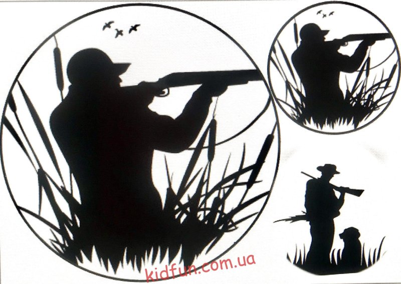 Картинка на торт для охотника на печать