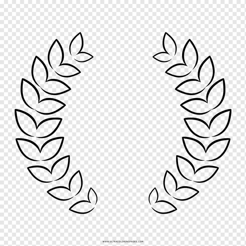 Трафарет лаврового венка