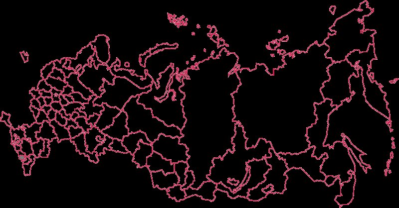 Контурная карта России субъекты РФ для печати