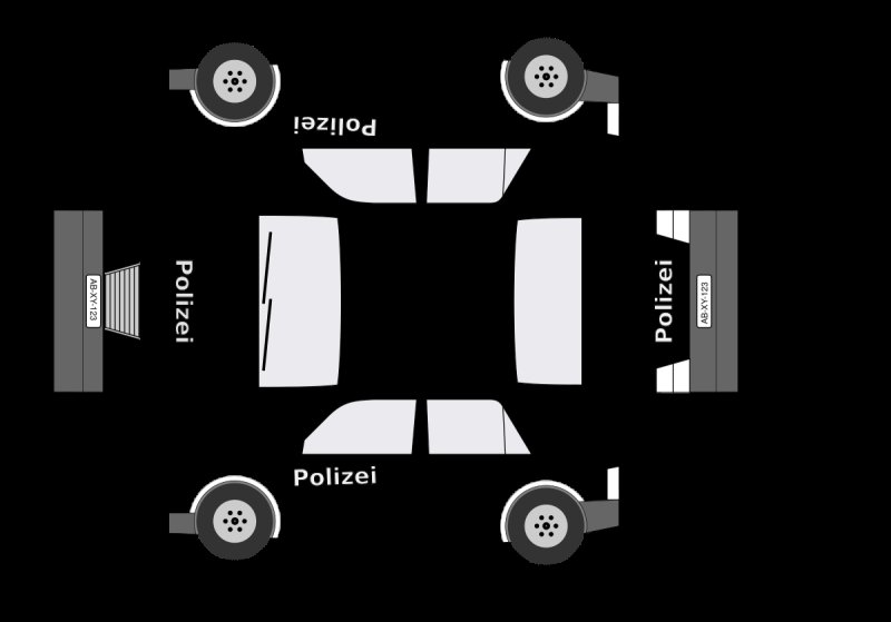 Макет машины бумажный