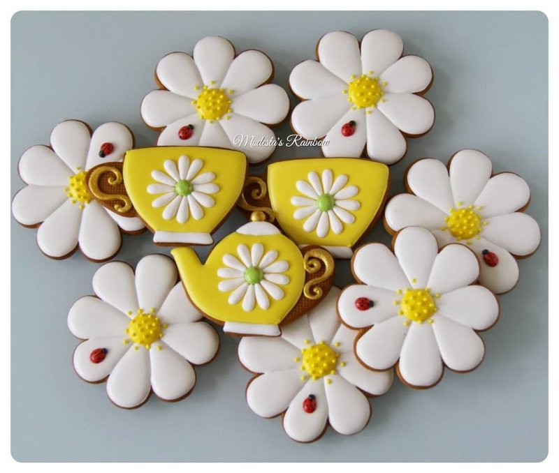 Имбирный пряник Ромашка