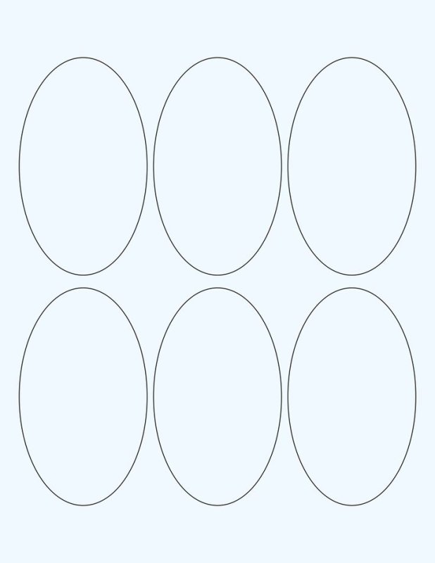 Овал шаблон