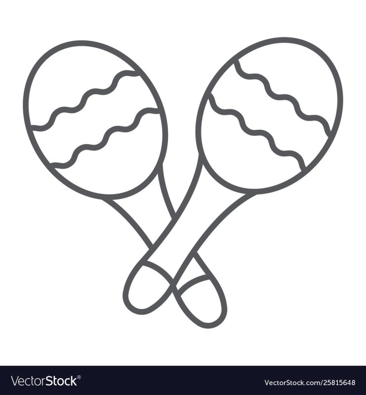 Маракасы черно белые