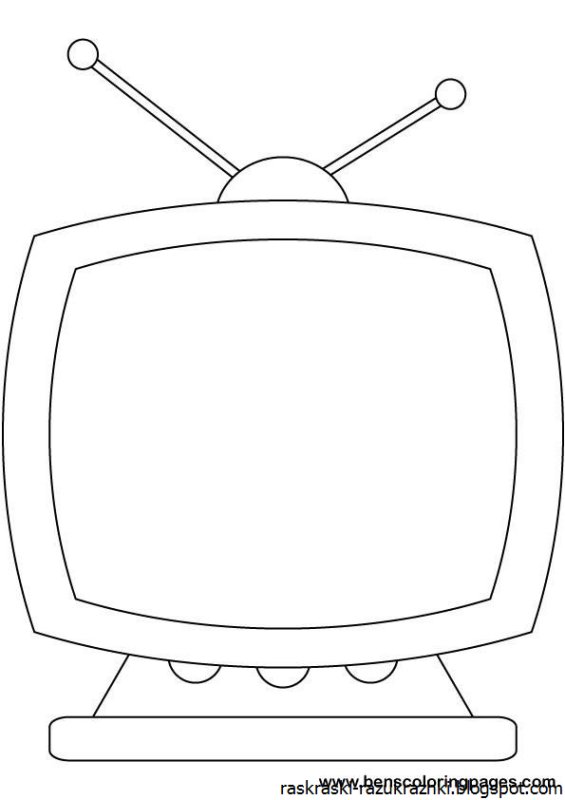 Телевизор трафарет