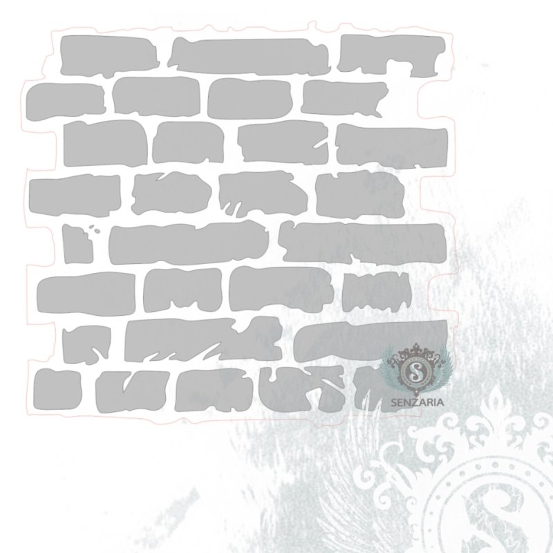 Трафарет имитация кирпича