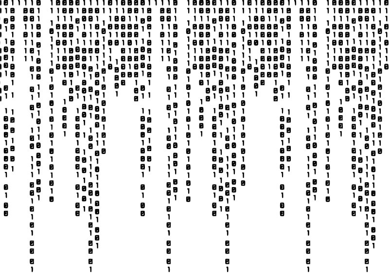 Компьютерные коды на прозрачном фоне