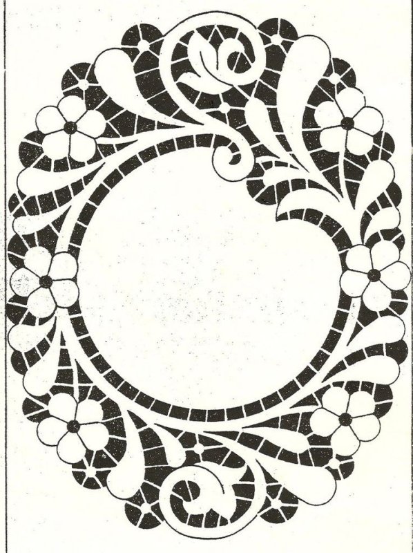 Вышивка Ришелье схемы