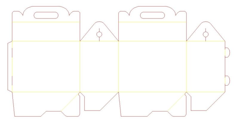 Упаковка Хэппи мил развертка