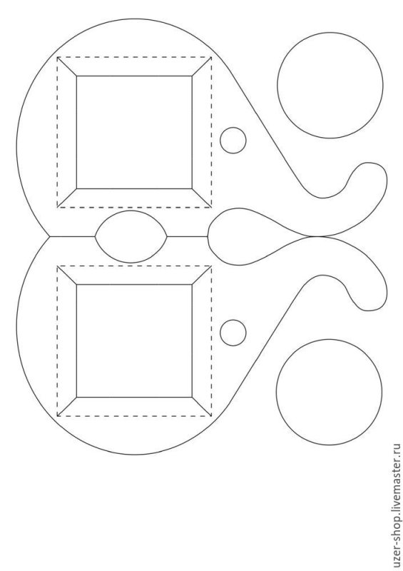 Подставка для телефона трафарет