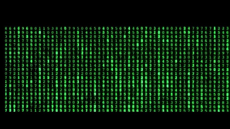 Матрица 101011010010101001010 синяя