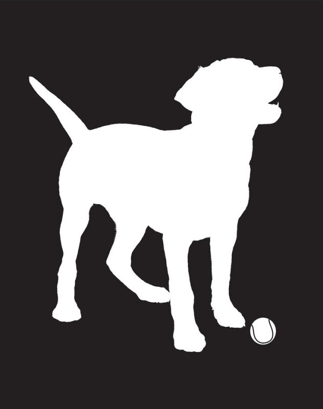 Силуэты собак на стену