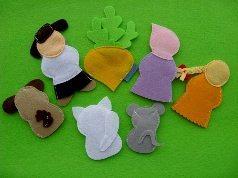 Кукольный театр из фетра Репка