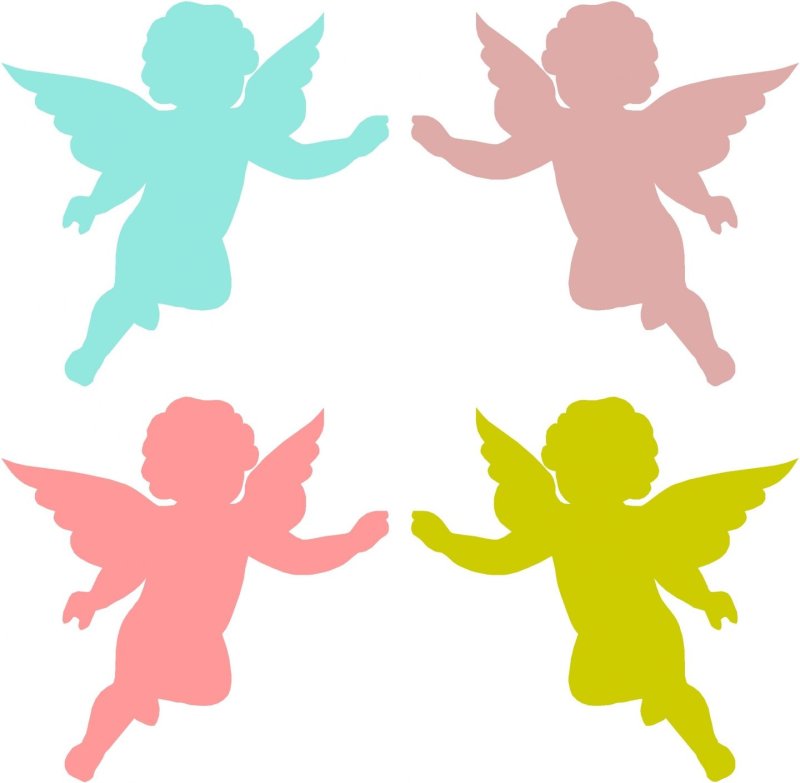 Трафарет "ангелы"