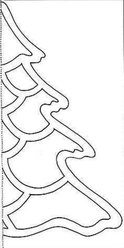 Елочка шаблон