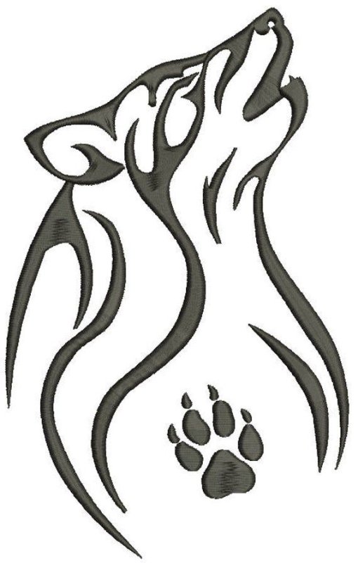 Лапа волка эскиз