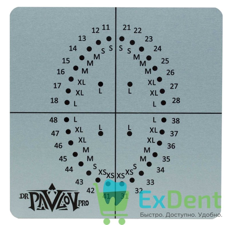 Трафарет для коффердама