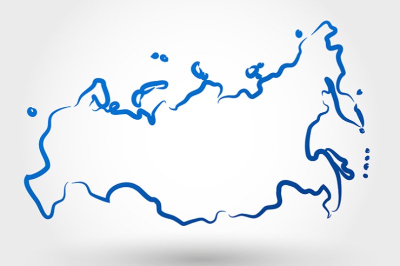 Контур границ России