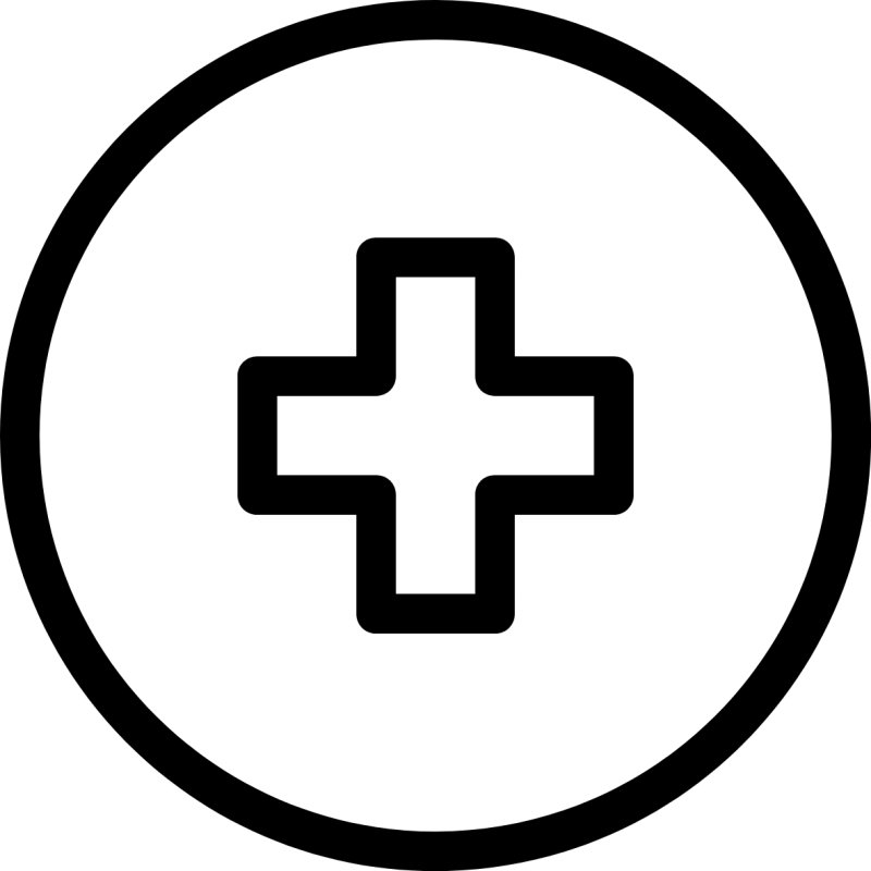 Медицинский крест трафарет