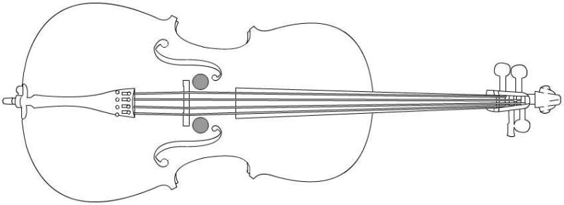 Скрипка контур