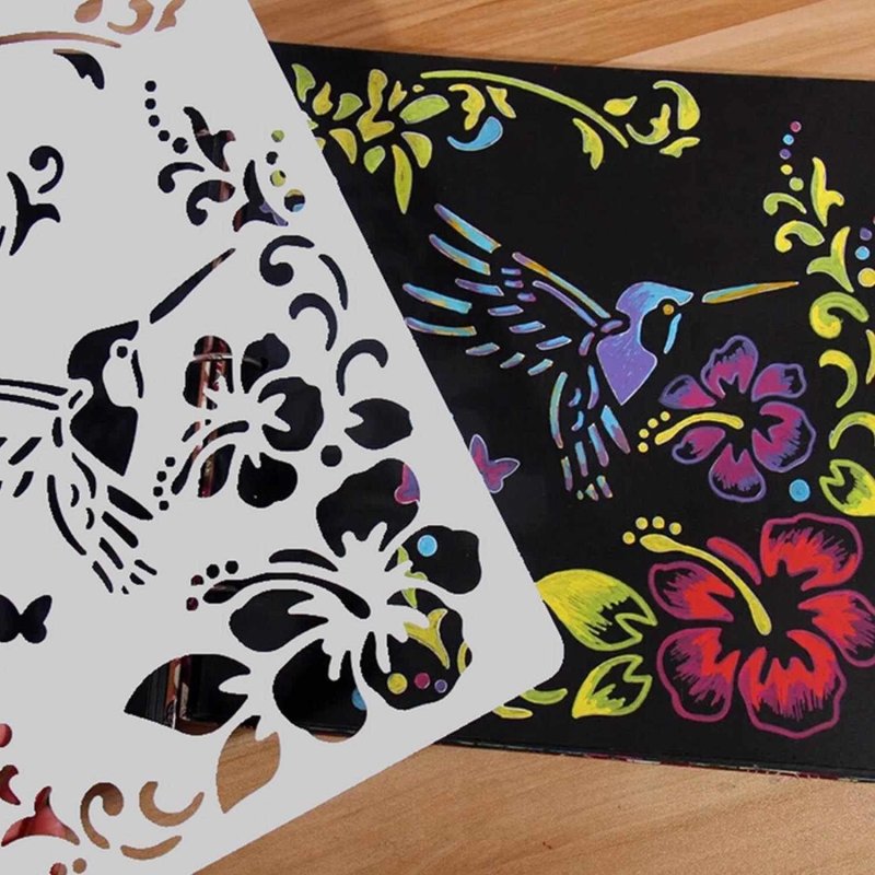 Многослойные трафареты для стен