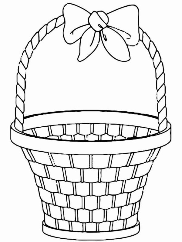 Корзина раскраска