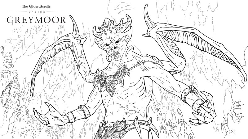 Раскраска скайрим