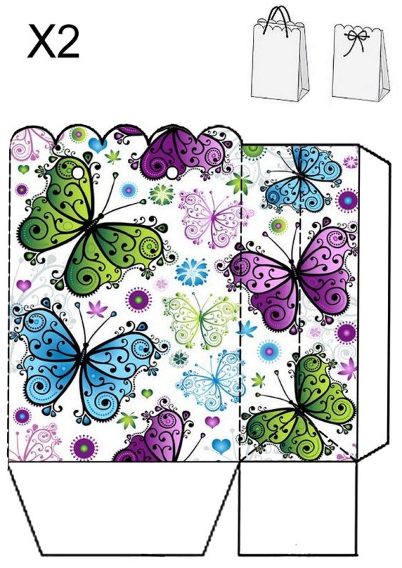 Коробочки шаблоны для печати