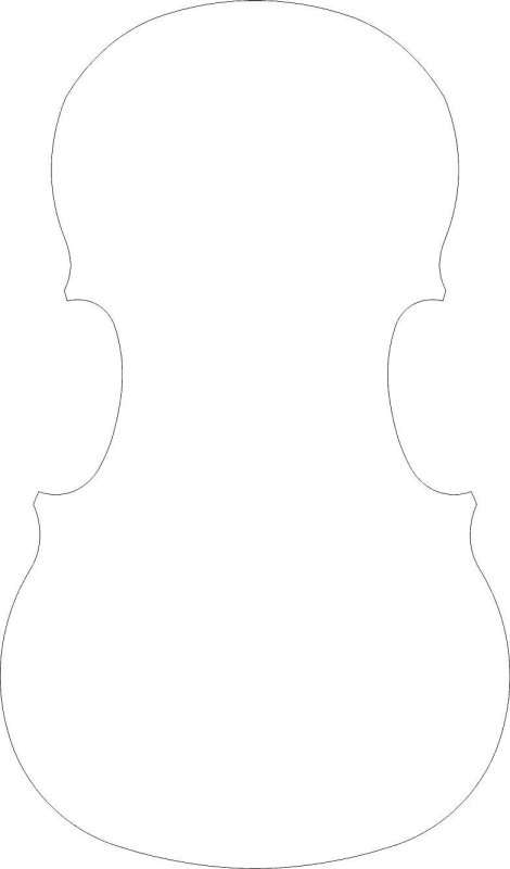 Скрипка трафарет