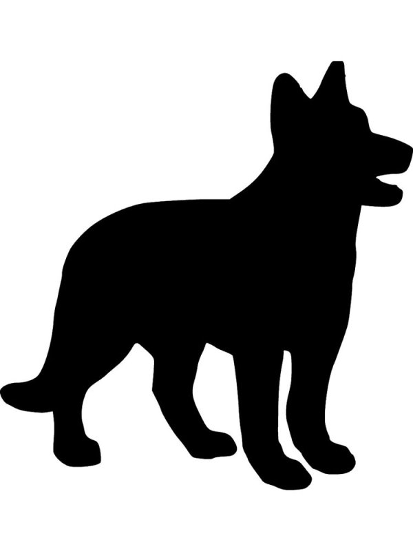 Трафареты собаки
