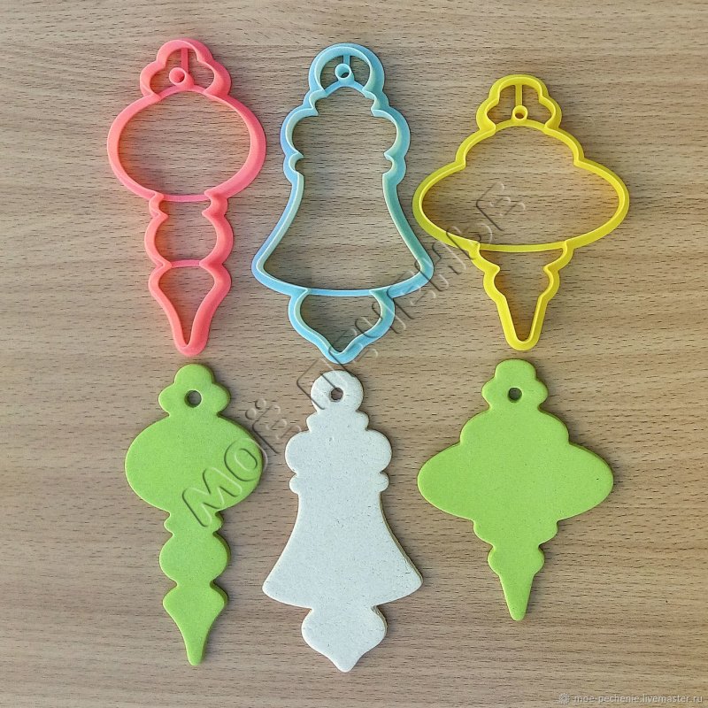 Макет елочной игрушки для пряников
