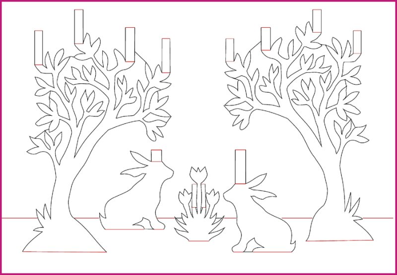 Объемное вырезание из бумаги схемы