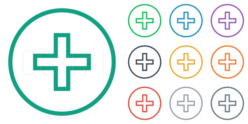 Медицинский крест трафарет