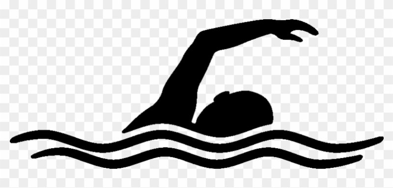 Плавание трафарет