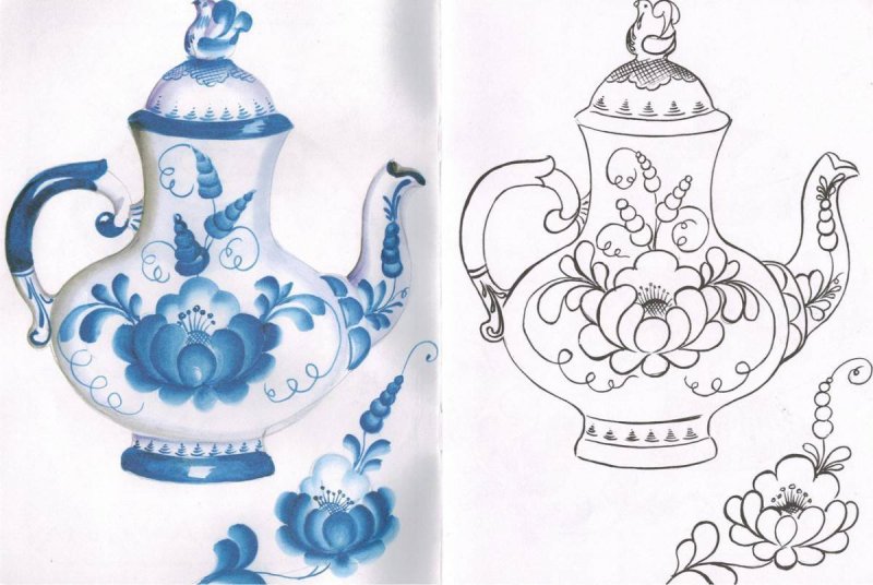 Народные промыслы Гжель для дошкольников