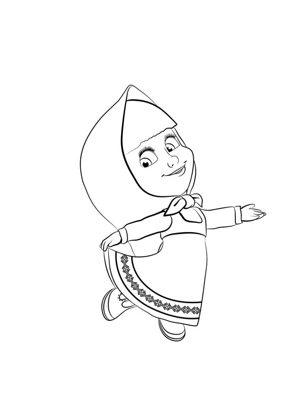 Маша и медведь рисунок