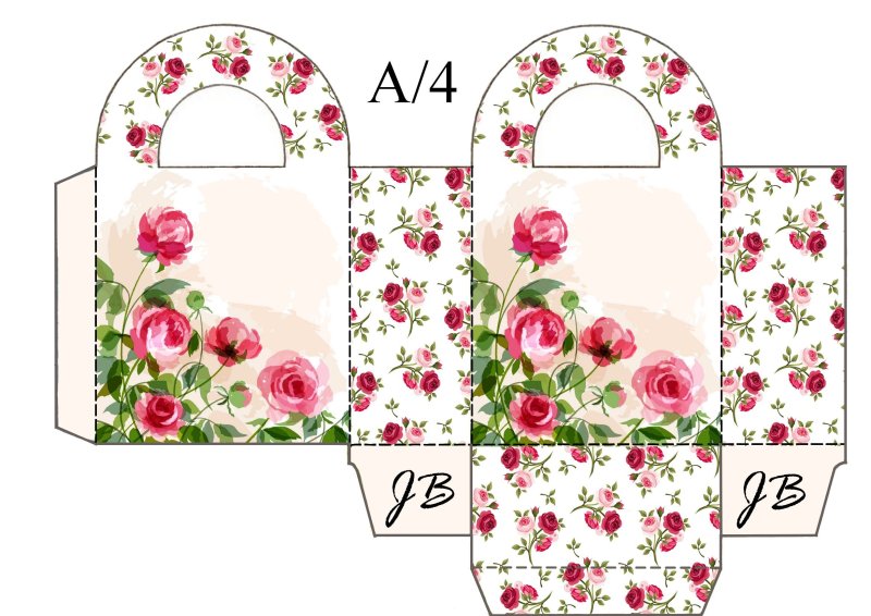 Развертка упаковки для подарка