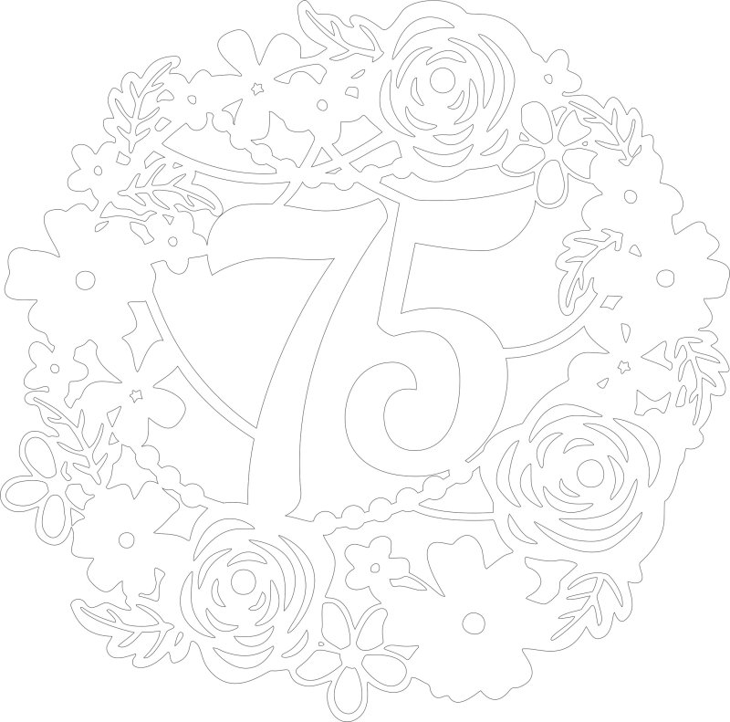 Трафарет с днем рождения