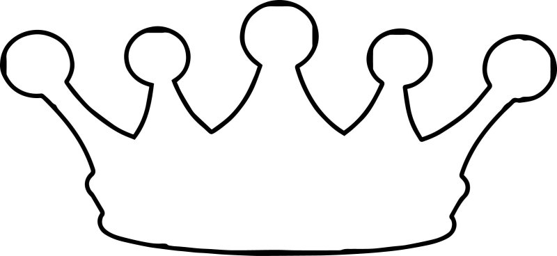 Корона для печати шаблон