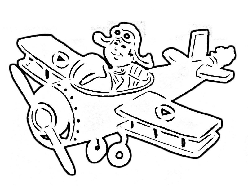 Вытынанки самолет для детей