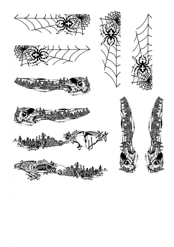 Рисунок на ноже эскизы для травления