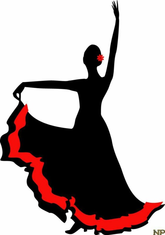 Силуэт танцовщицы