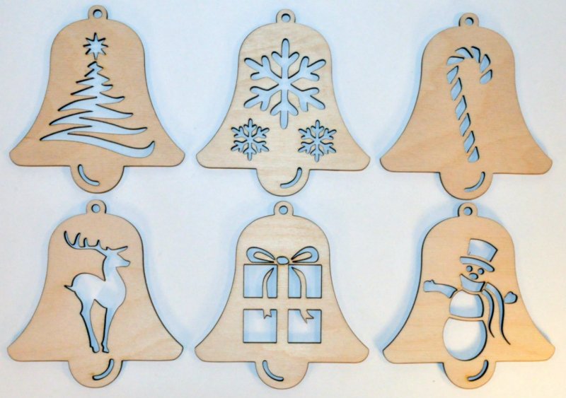 Новогодние игрушки из фанеры