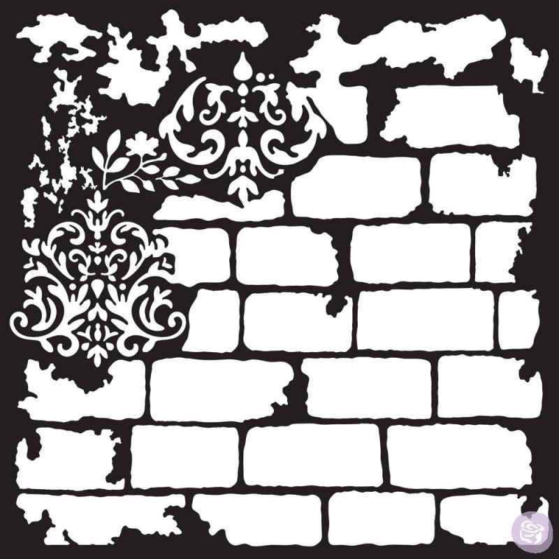 Трафарет кирпич