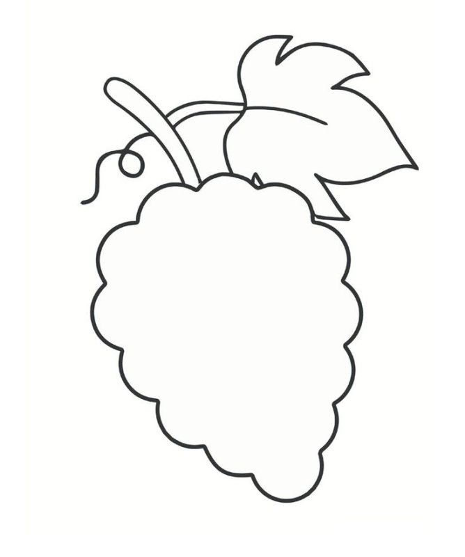 Трафареты фруктов