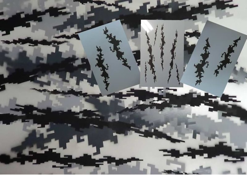 Трафарет камуфляжа для покраски