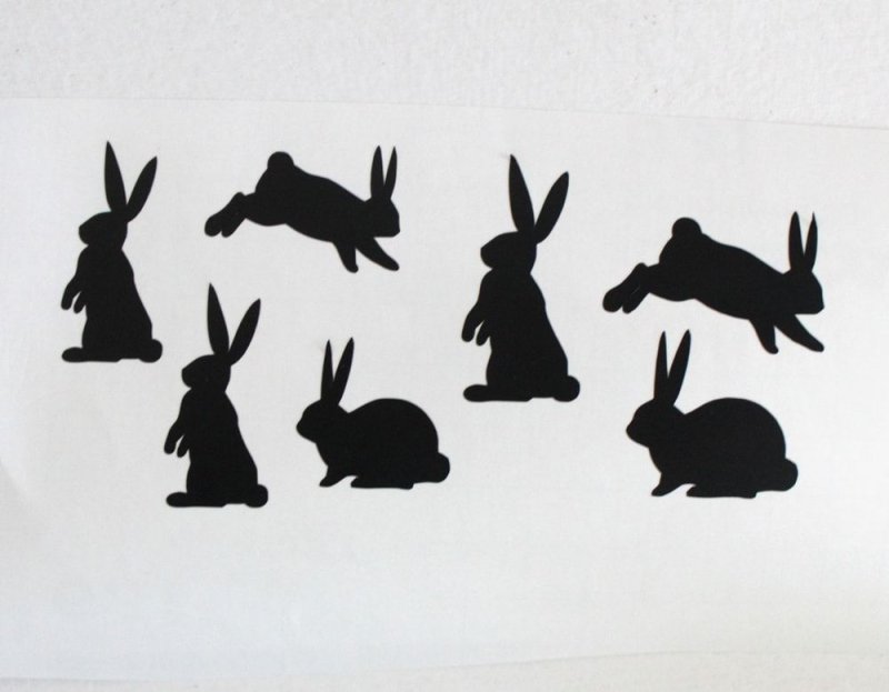 Зайка силуэт