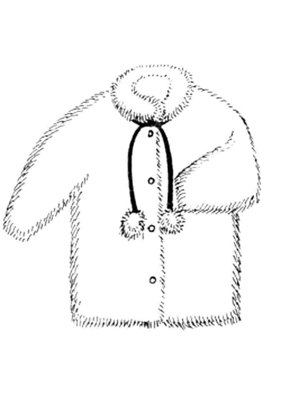 Шуба детская раскраска